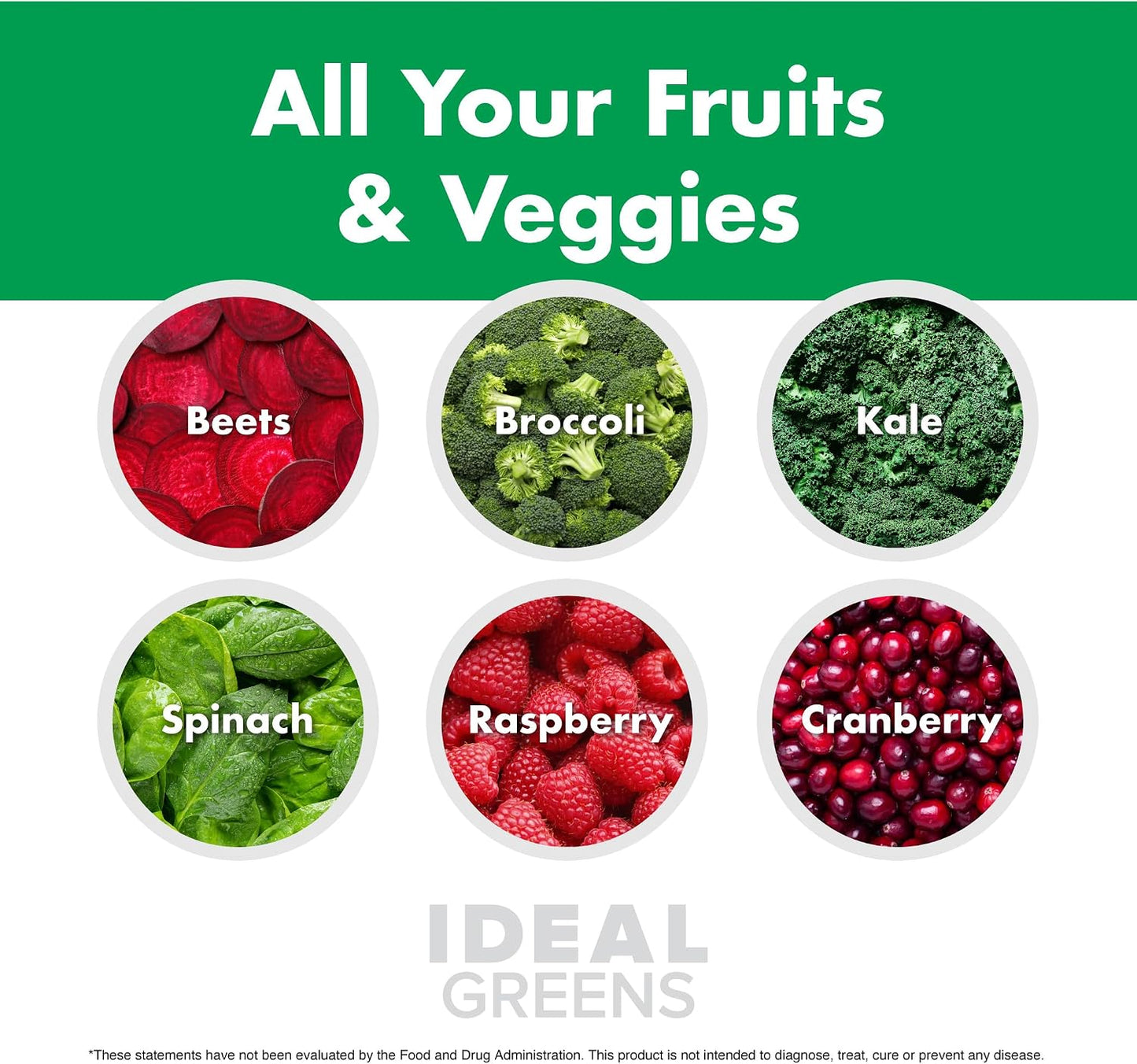 NutraOne Ideal Greens Antioxidant & Nutrient-Rich Superfood Greens Powder, Berry, 30 Servings - görsel 6