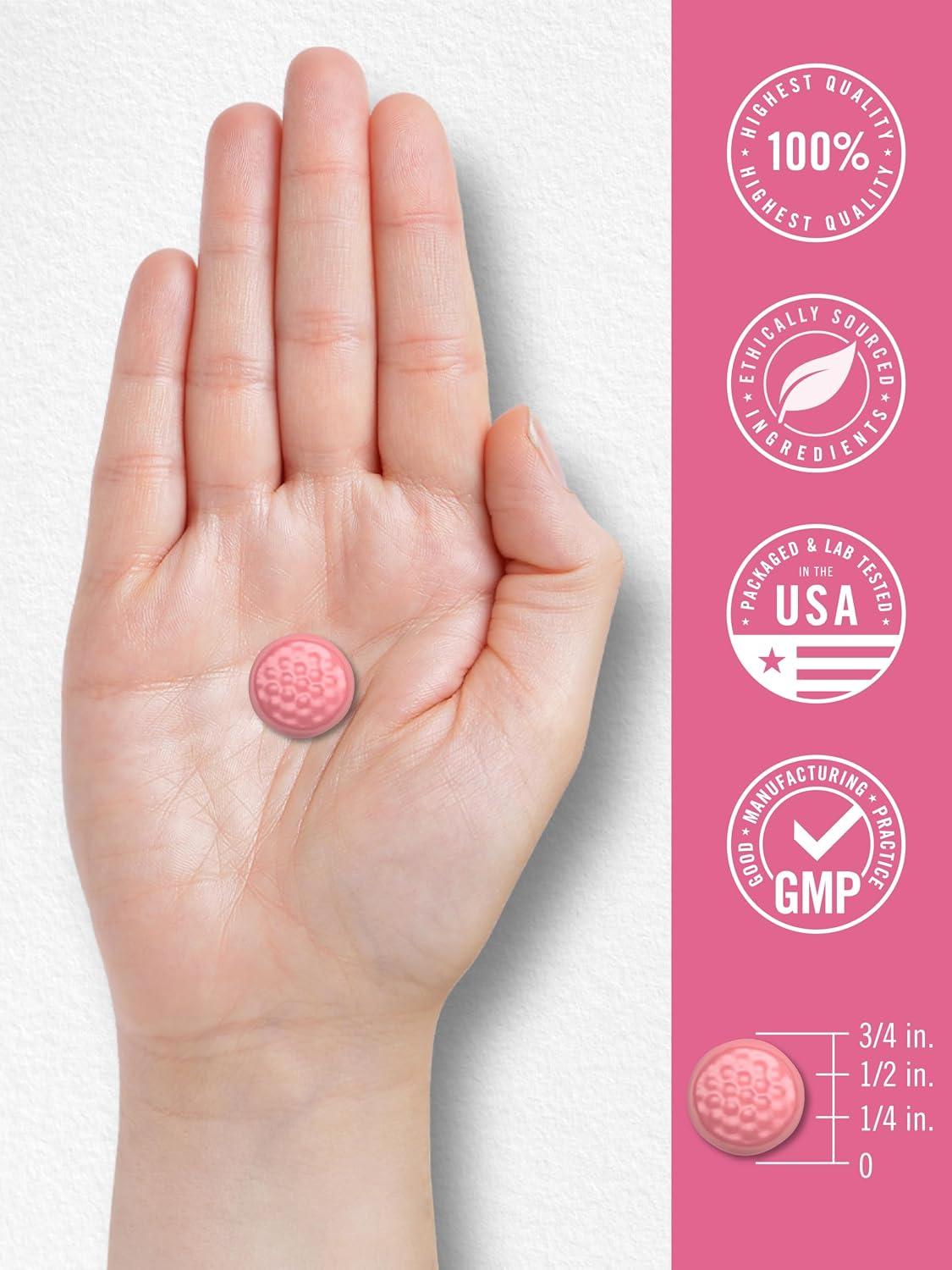 Carlyle Hair, Skin and Nails Gummies with Biotin 2500mcg, Vitamin C & E - Raspberry Flavour, 75 Count - görsel 7