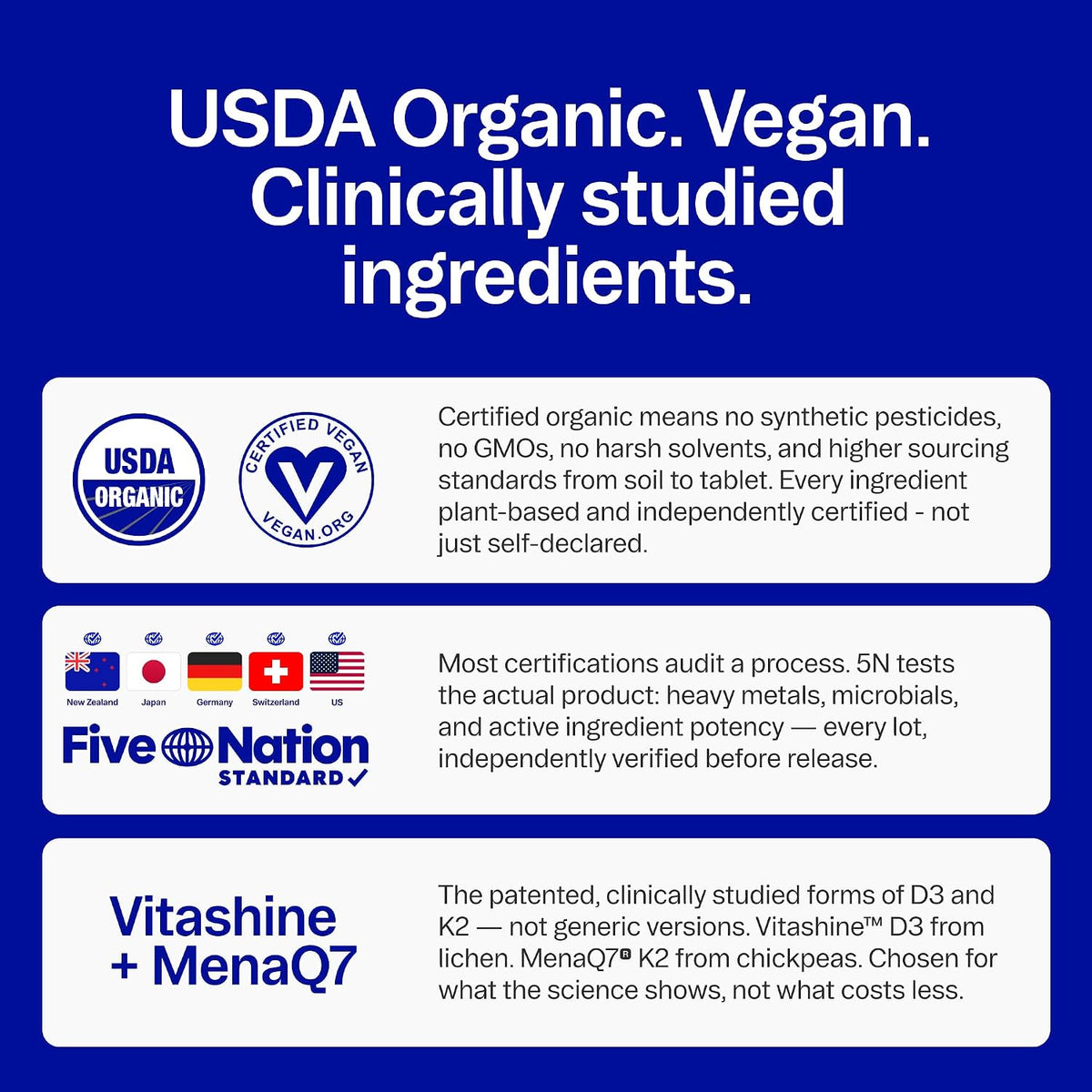 Ora Organic Vitamin D3 5000IU + K2 - Vegan Chewable Tablets (30 Count) - görsel 6