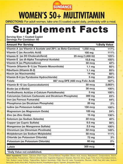 Sundance Women's 50+ ABC Complete Multivitamin - 60 Caplets