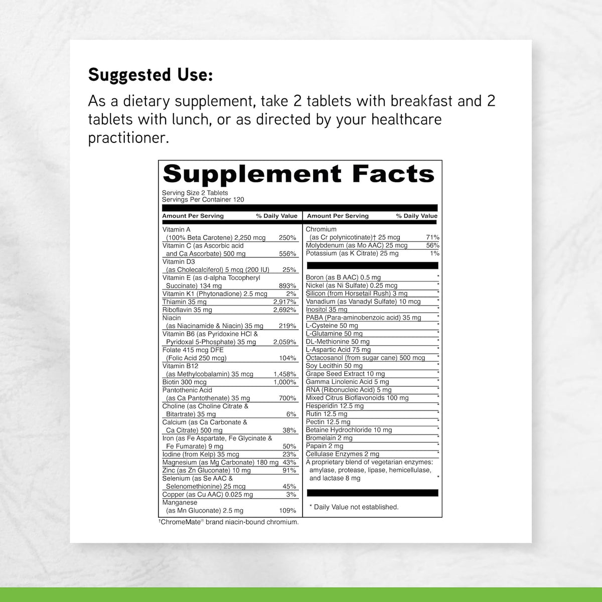 DaVinci Labs Spectra Woman - Food Supplement to Support Bone Health and Women's Needs - with Vitamins, Minerals, Calcium, Beta Carotene, L-Cysteine, Grape Seed Extract, and More - 240 Tablets - görsel 6