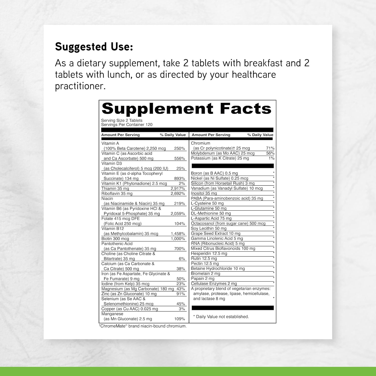 DaVinci Labs Spectra Woman - Food Supplement to Support Bone Health and Women's Needs - with Vitamins, Minerals, Calcium, Beta Carotene, L-Cysteine, Grape Seed Extract, and More - 240 Tablets - görsel 6