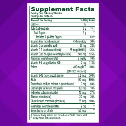 Vitafusion Women's Multivitamin Gummy – 150 Adult Gummies – Berry Flavour