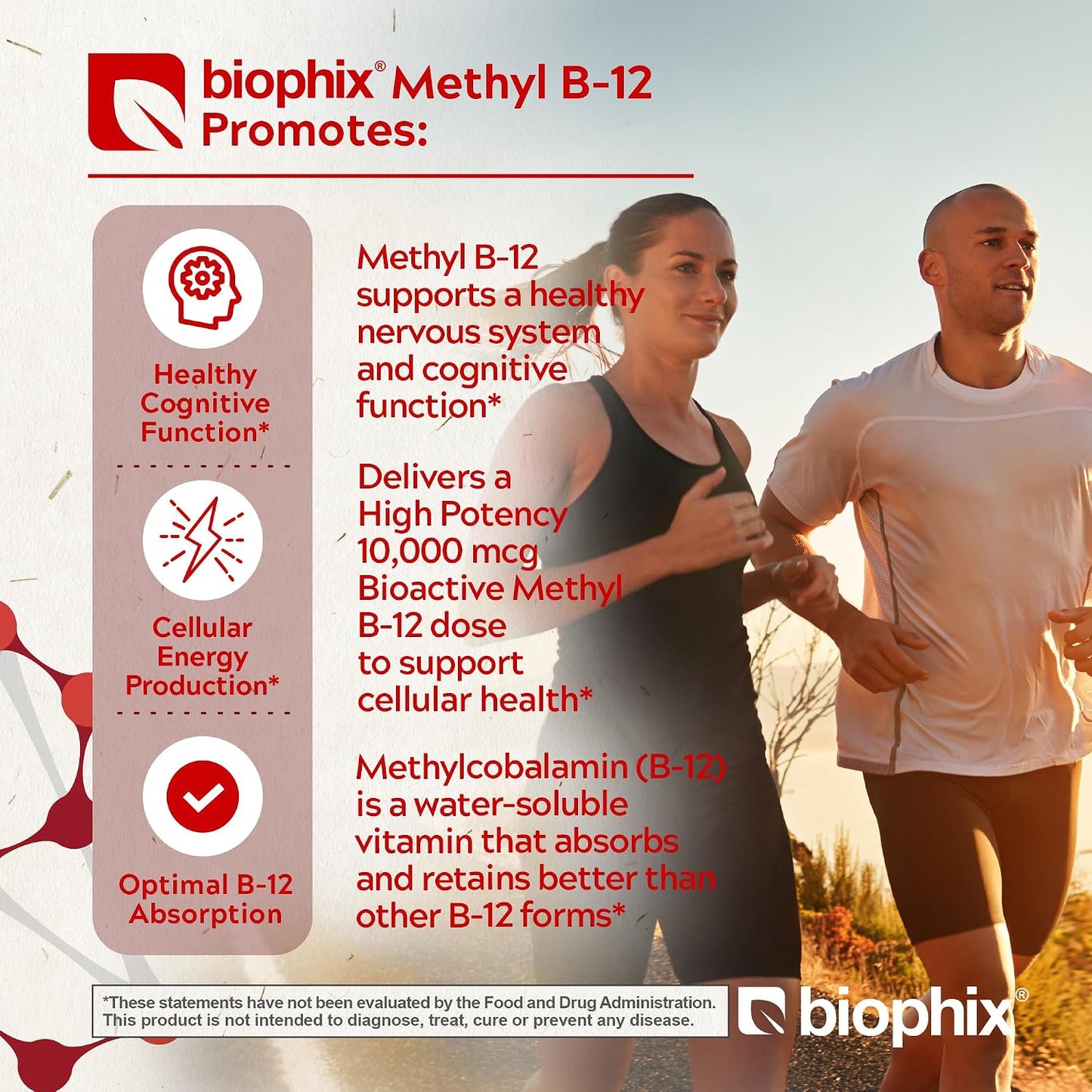 biophix Methyl B-12 10000 mcg 90 Vegan Lozenges Cherry Flavour Extra Strength - görsel 3