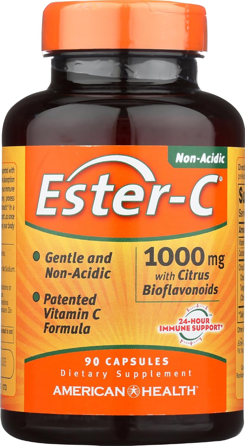 American Health Ester-Vitamin C with Citrus Bioflavonoids, 1000 mg, 90 Capsules - görsel 1