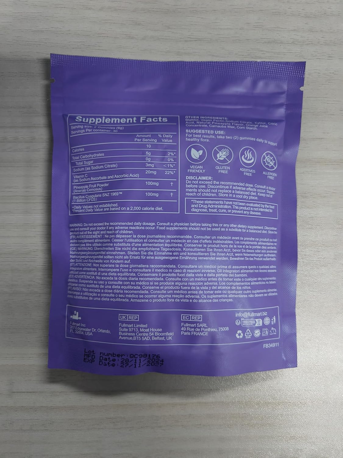 Feminine pH Balance Gummies for Women - Probiotics for Vaginal & Immune Health - Vegan, Gluten-free, Sugar-Free - 30 Servings - görsel 3