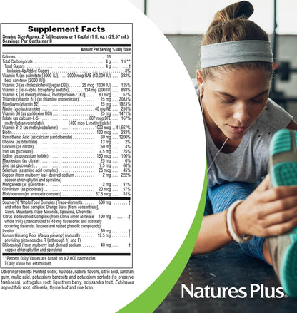 NaturesPlus Source of Life Liquid, Tropical Fruit – Multivitamin & Mineral Supplement, 237 ml