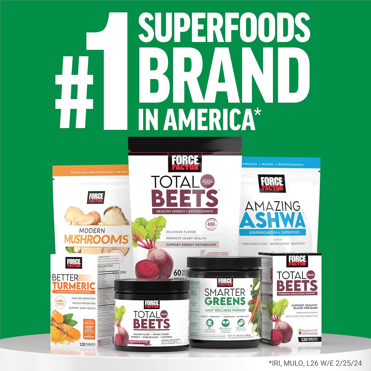 Force Factor Smarter Greens Superfoods Powder – with Probiotics, Digestive Enzymes & 40+ Superfoods - görsel 7