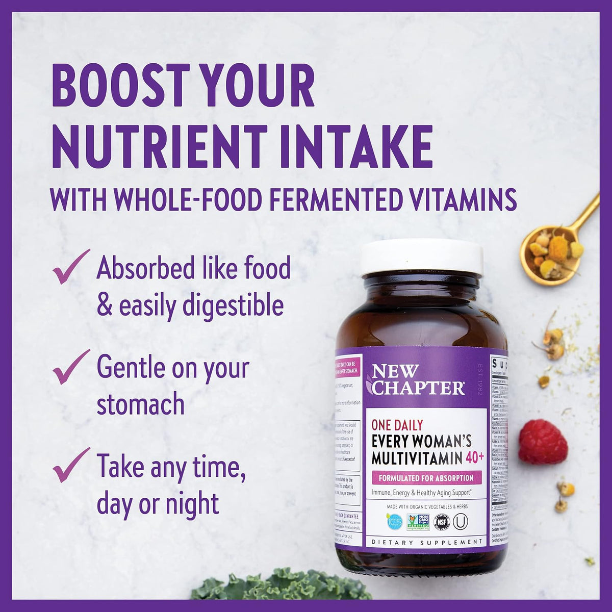 New Chapter Women's Multivitamin 40+ – Every Woman's One Daily, 48 Tablets - görsel 5