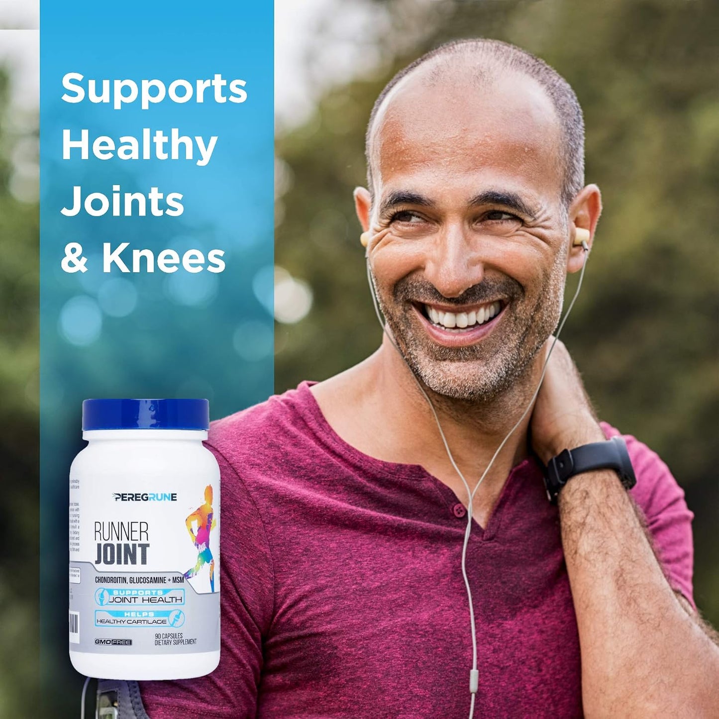 Runner Multivitamin & Joint Support Supplement | Antioxidants, Complete B-Complex | Glucosamine, Chondroitin & MSM | GMP Certified - görsel 7