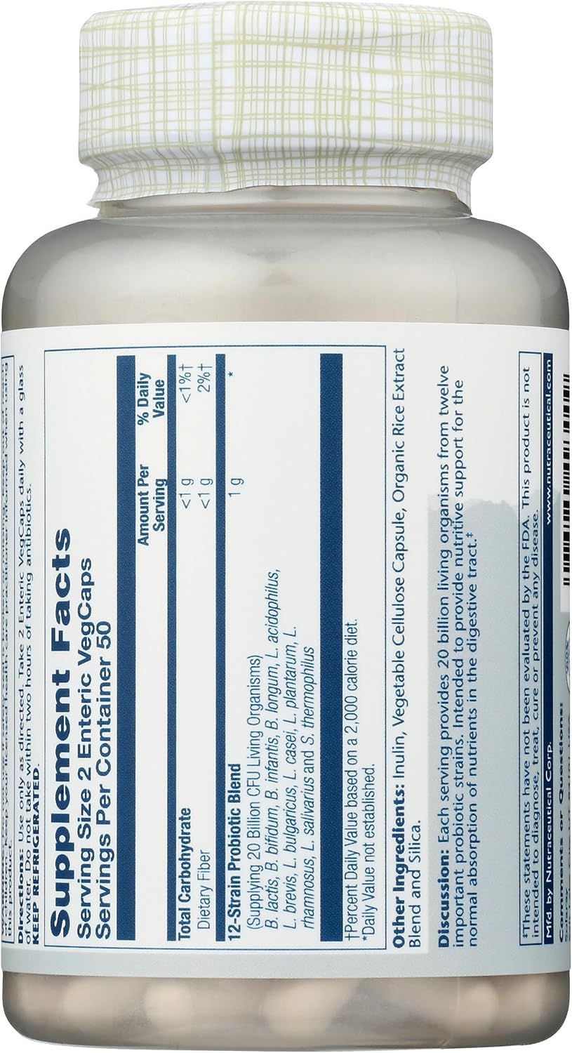 Solaray Multidophilus 12 – 100 Vegetarian Capsules - görsel 2