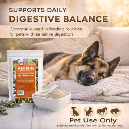 Earth's Living Animin Calcium Bentonite Clay for Pets