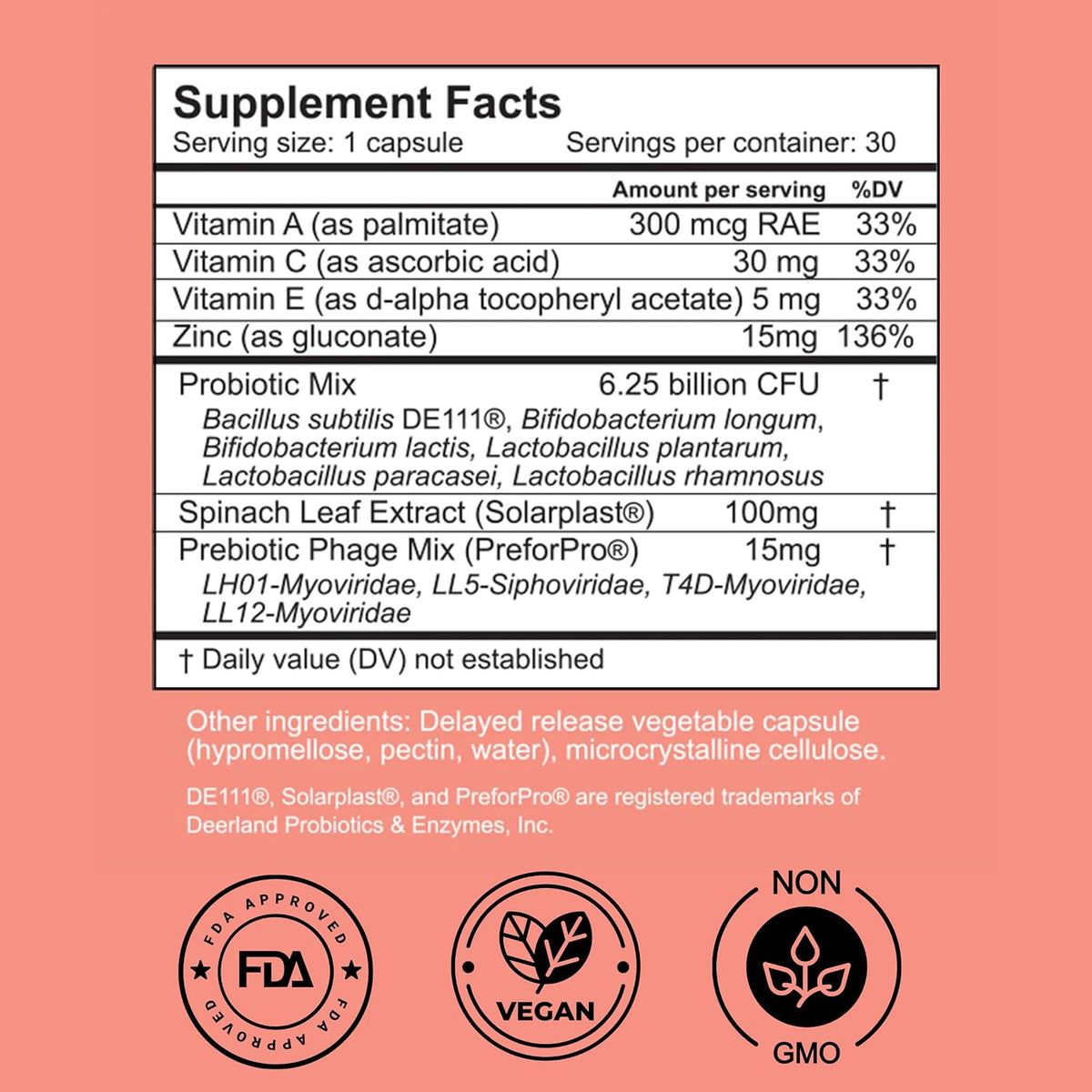 Dermala Acne Supplement with Probiotics, Prebiotics and Zinc - görsel 3