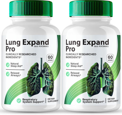 Lung Expand Pro Blood Capsules (2 Pack) – Premium Formula to Support Circulation and Lung Function