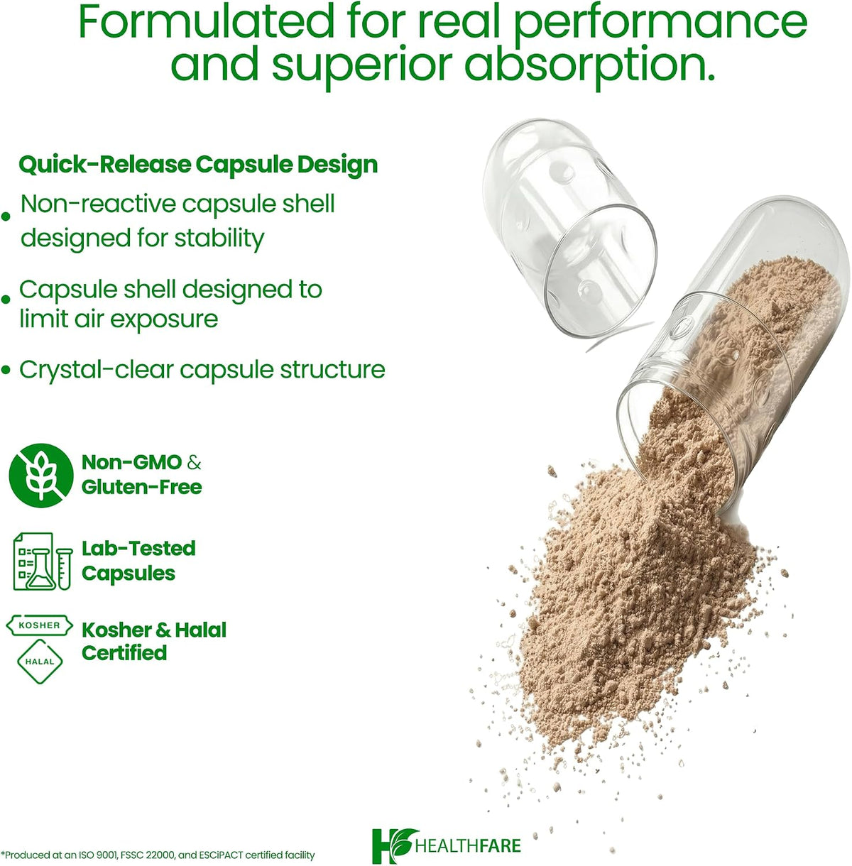 Healthfare Fadogia Agrestis Extract – 200 Vegan Capsules - görsel 4