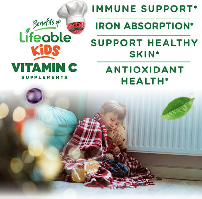 Doctors Orders Lifeable Children's Vitamin C Gummies – 250 mg – 120 Gummies