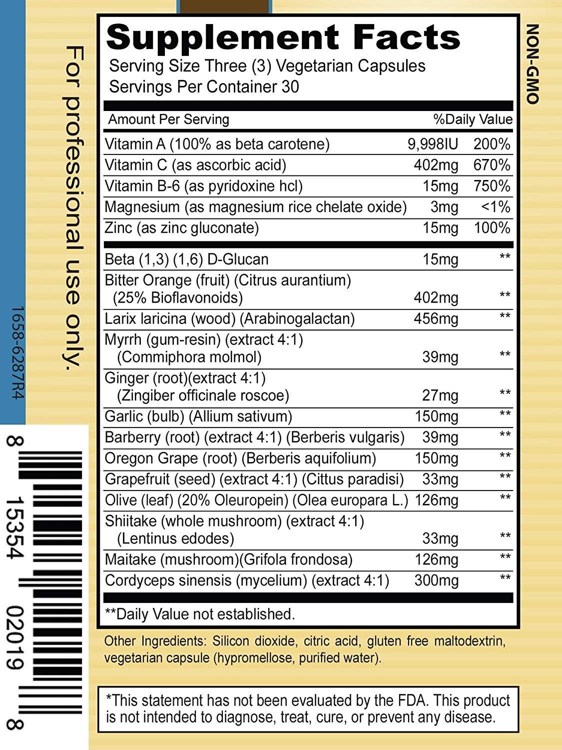 Priority One Vitamins Biotic Extra - 90 Vegetarian Capsules - görsel 3