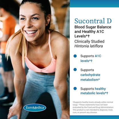 Euromedica Sucontral D - Blood Sugar Support Supplement - 60 Capsules