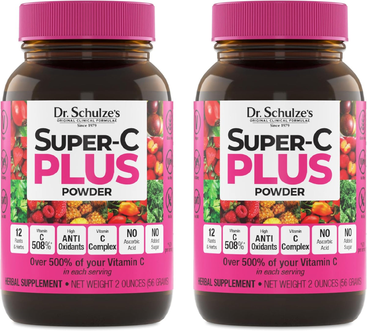 Dr. Schulze's Super-C Plus - High-Potency Vitamin C Powder - Immune & Skin Health Support - 57 g (20 Servings) - görsel 8
