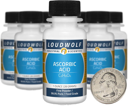 Ascorbic Acid / 283 g (10 x 28 g Bottles) / 99.9% Pure Food Grade / Fine Powder