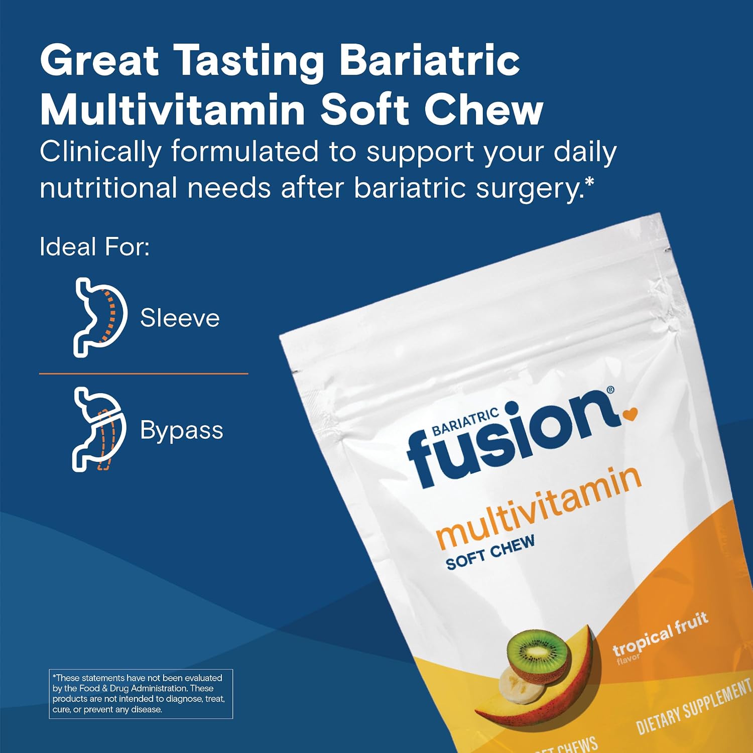 Bariatric Fusion Bariatric Multivitamin Soft Chew – Tropical Fruit – 60 Count (1 Month Supply) - görsel 2