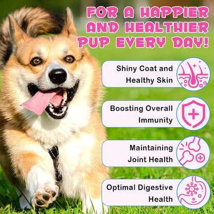 Collagen for Dogs - Liquid Drops with Biotin, MSM and Ginger - 60 ml