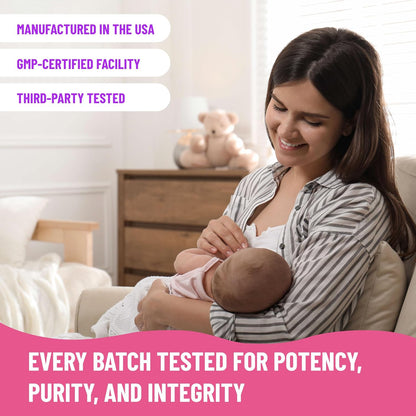 Mama's Select Organic Goat’s Rue Capsules for Breast Milk Production – Non-GM, Vegan, Gluten-Free Lactation Support