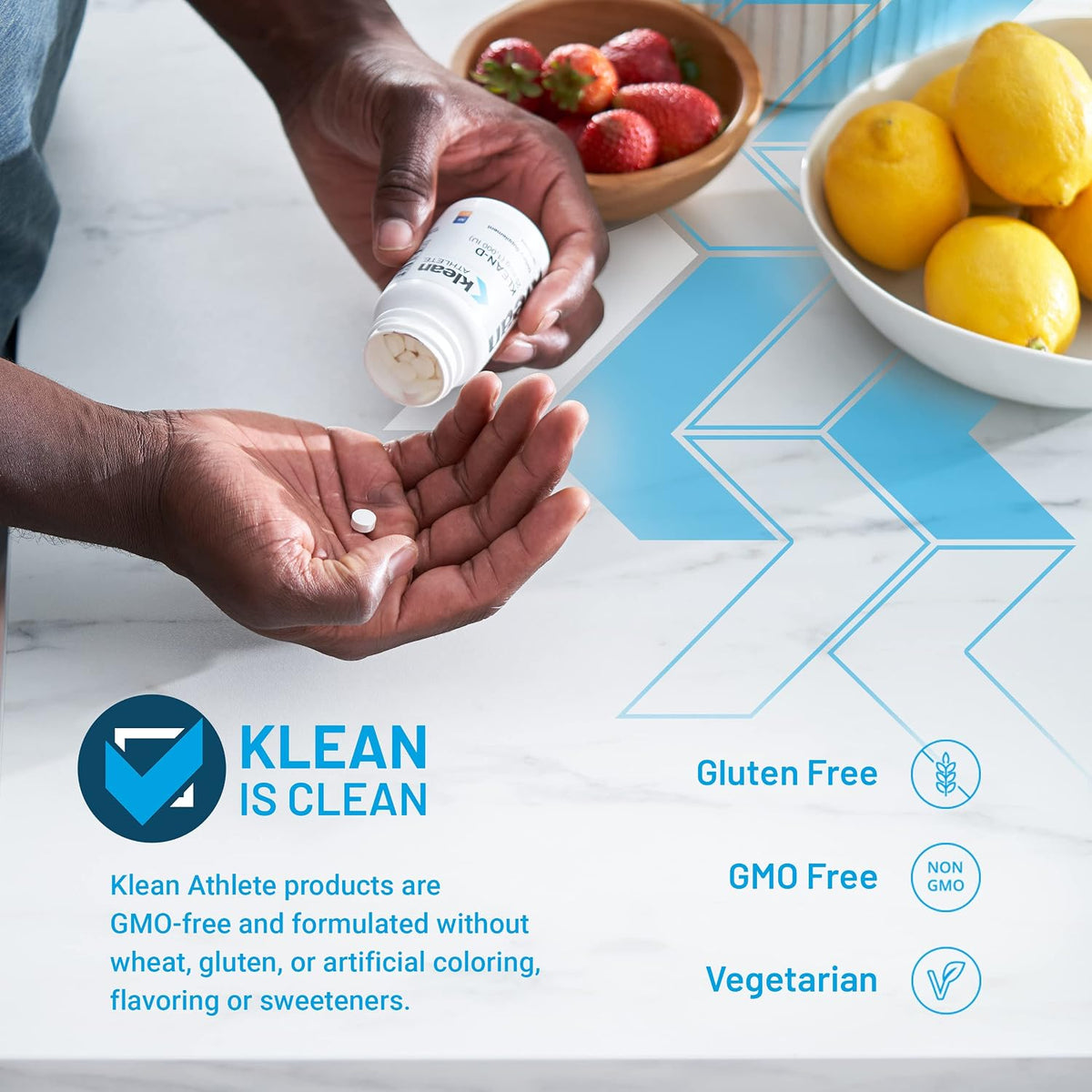 Klean Athlete Klean-D | Vitamin D3 5000 IU – 100 Tablets, NSF Certified for Sport - görsel 3