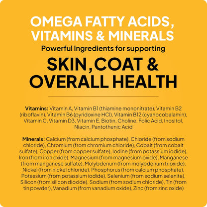 Pala-Tech Canine F.A Plus Granules - Dog Multivitamin with Omega Fatty Acids, Vitamins & Minerals - 650g
