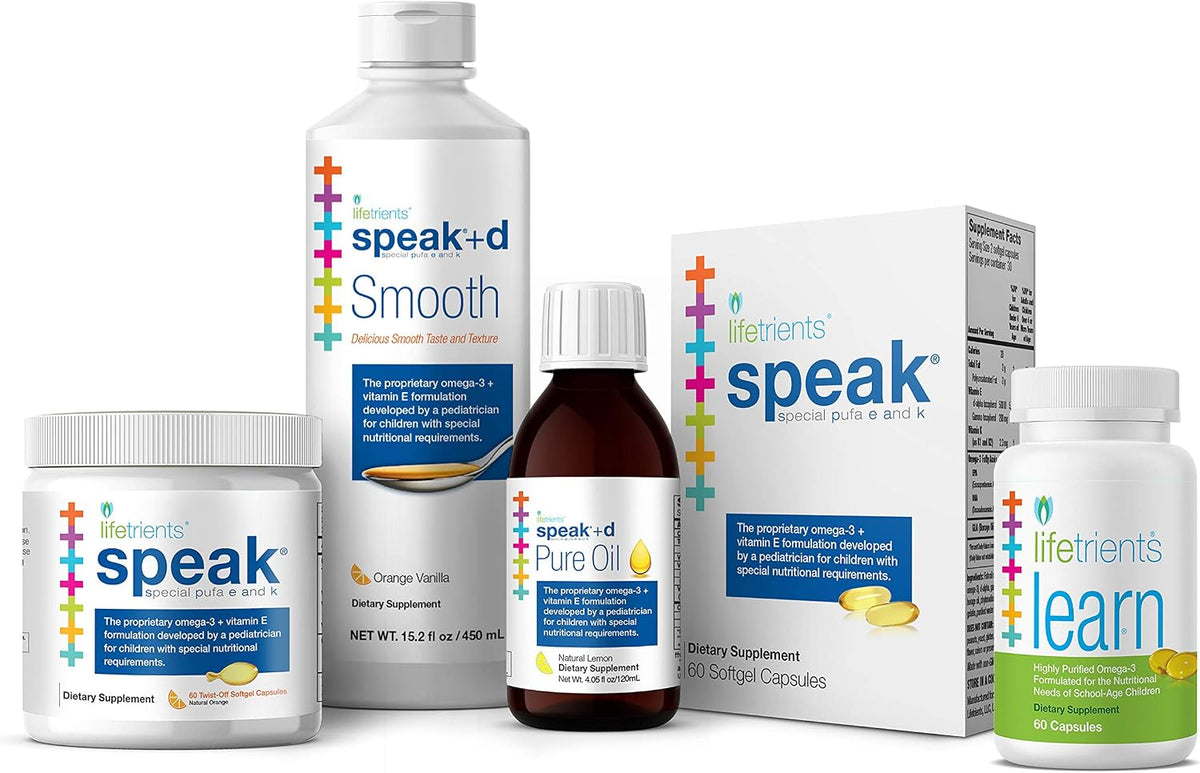 Lifetrients Speak® Children's Omega-3 with GLA, Vitamins E & K — 60 Capsules - görsel 3