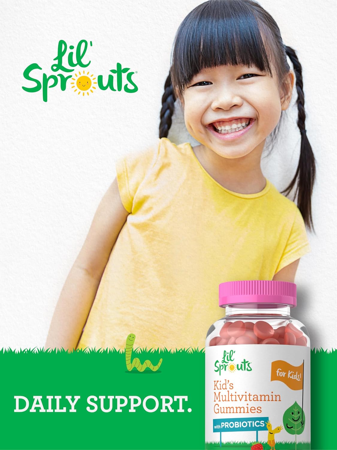 Carlyle Kids Multivitamin Gummies with Probiotics - 60 Chewables - Berry Flavour - Vegetarian, Non-GMO, Gluten-free Children's Supplement - görsel 6