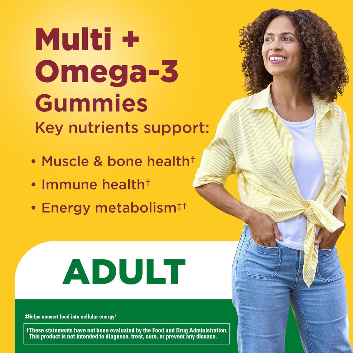 Nature Made Multivitamin + Omega-3 Gummies, 80 Count - görsel 3