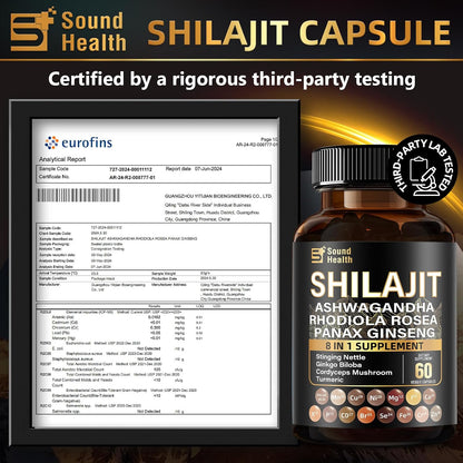 Irish Sea Moss & Shilajit Bundle – Natural Energy, Sleep Support & Hair Growth Supplement
