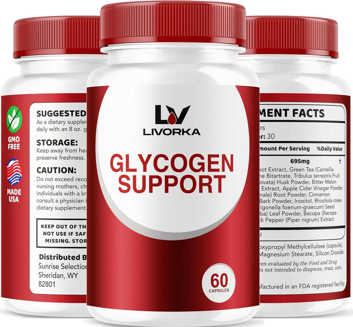 Glycogen Support, Control & Fix Advanced Formula – 2-Pack of 30 Capsules (60 Days' Supply) – with Powerful Ingredients - görsel 8