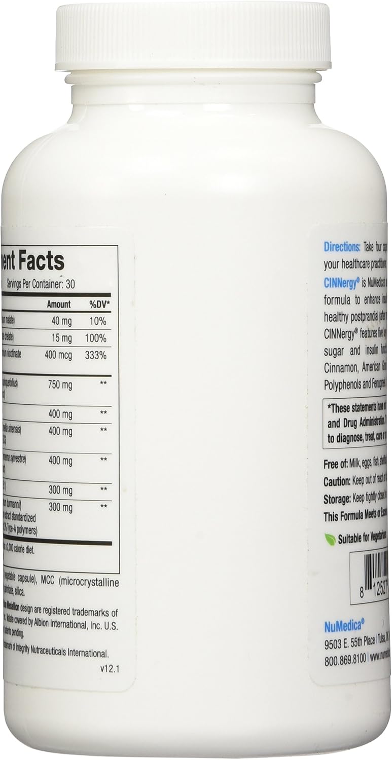 NuMedica CINNergy 120 Capsules - görsel 3