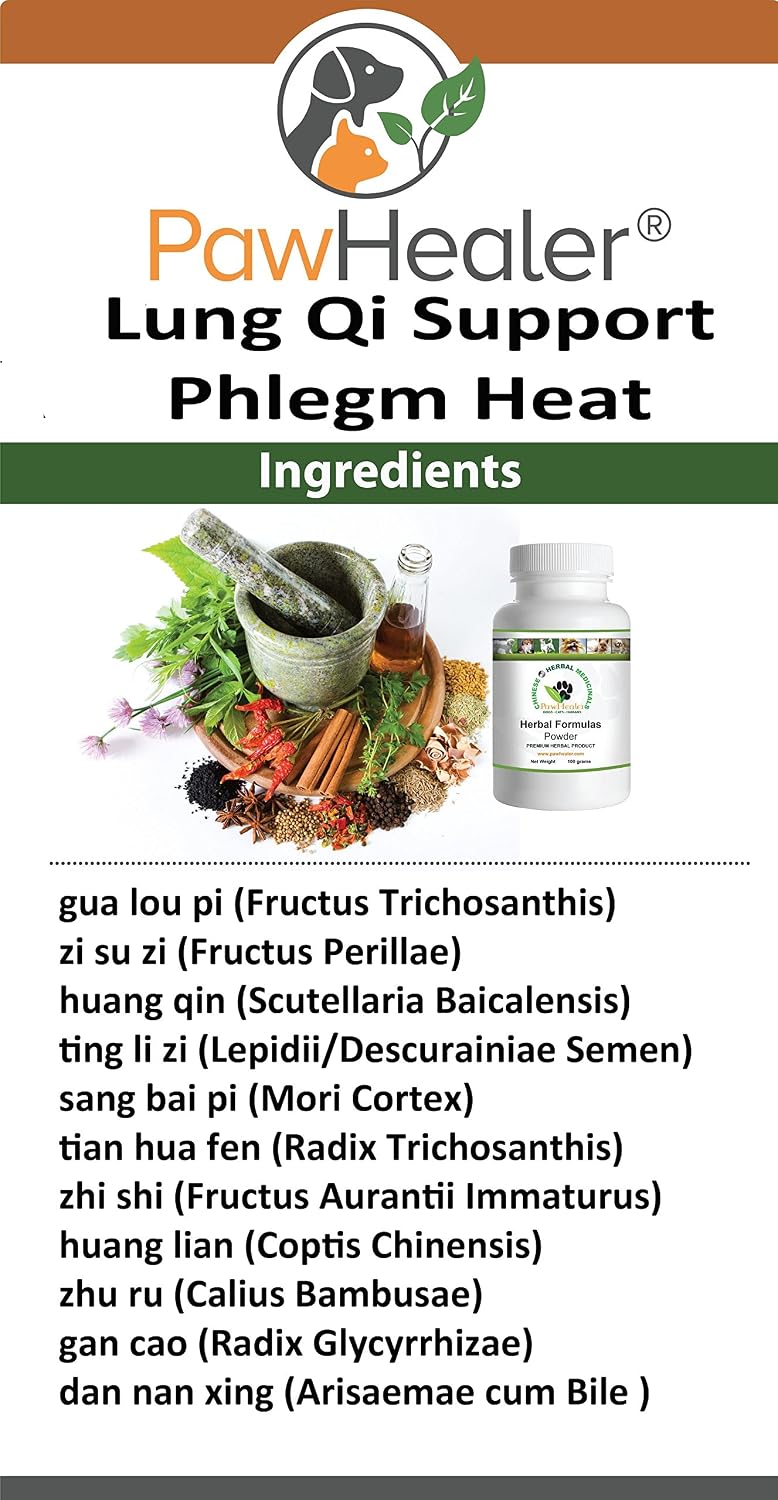 PawHealer Cough Remedy for Dogs – Lung Qi Support Herbal Formula (50g Powder) - görsel 3