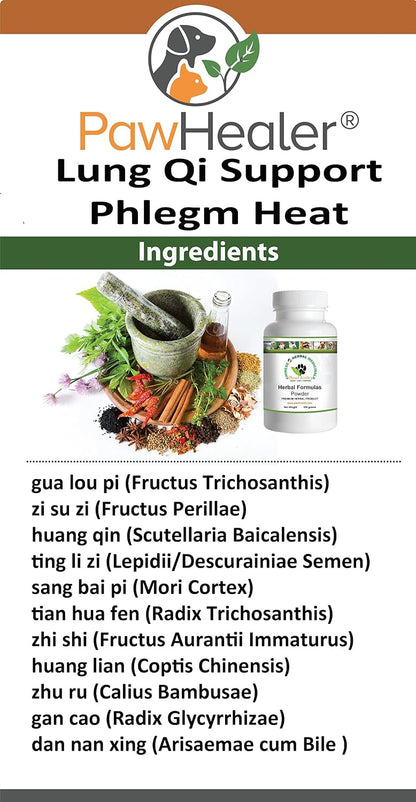 PawHealer Cough Remedy for Dogs – Lung Qi Support Herbal Formula (50g Powder)