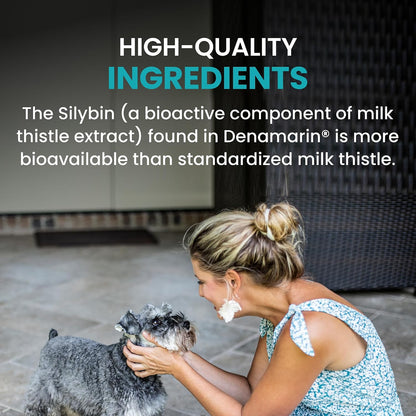 Nutramax Denamarin for Medium Dogs - Liver Support Supplement with SAMe and Silybin, 30 Coated Tablets