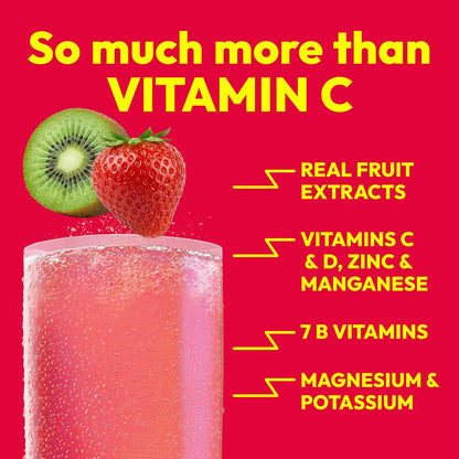 Emergen-C 1000mg Vitamin C Powder, Strawberry & Kiwi Flavour – 30 Sachets