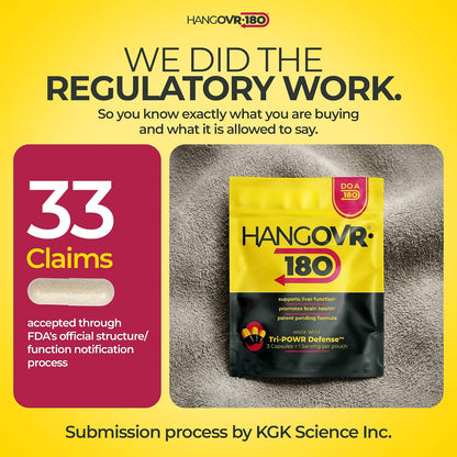 Hangovr180 Tri-Power Before Drinking Defence Supplement – 4 Pack