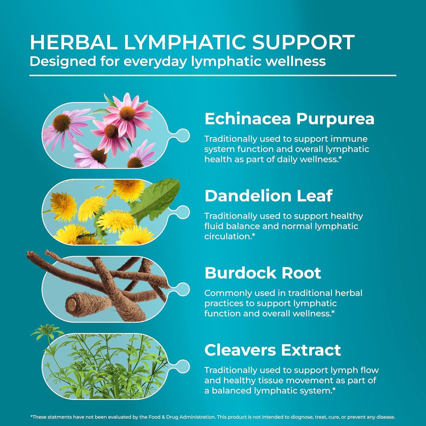 PureHealth Research Lymph System Support – Lymphatic Drainage Supplement, 360 Capsules - görsel 4