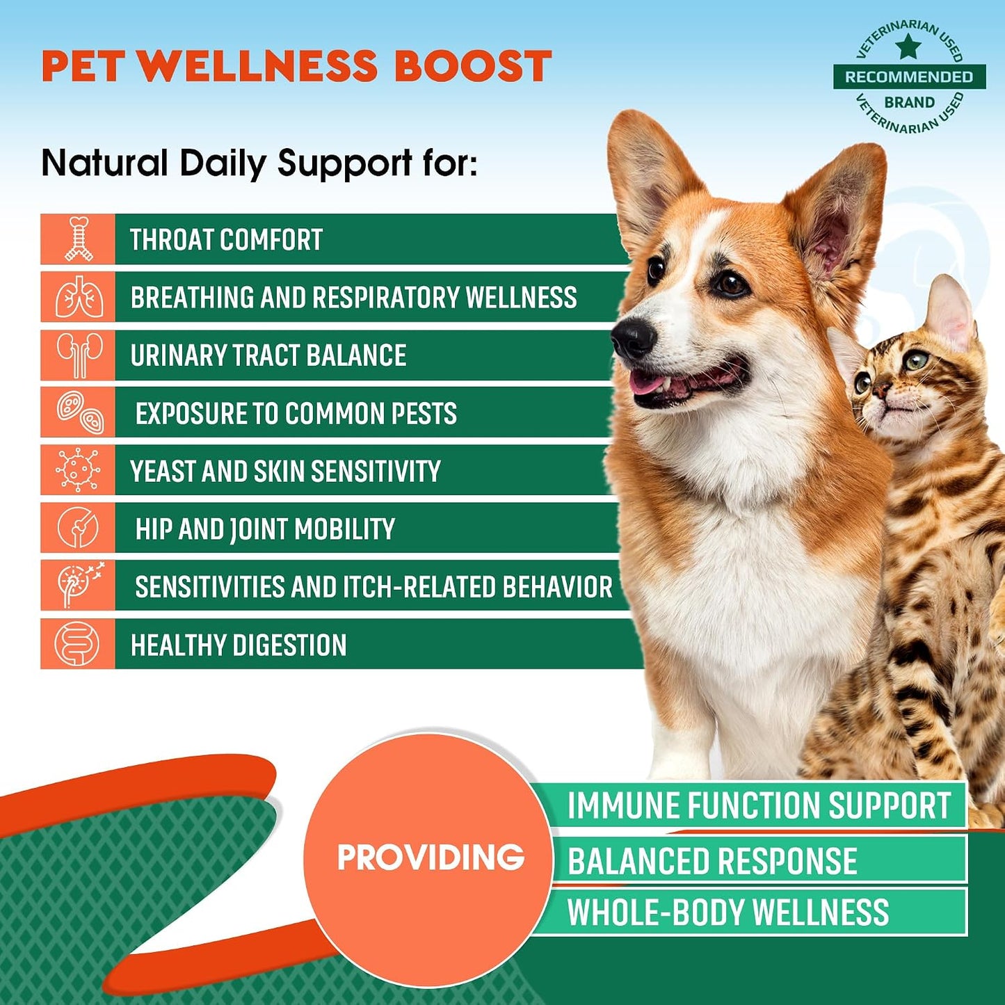 Beloved Pets Natural Herbal Supplement for Dogs and Cats - Supports Urinary, Respiratory, Digestive & Immune Health - görsel 2
