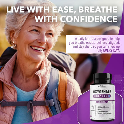 Real Science Oxygenate – Daily Lung & Circulation Support Food Supplement