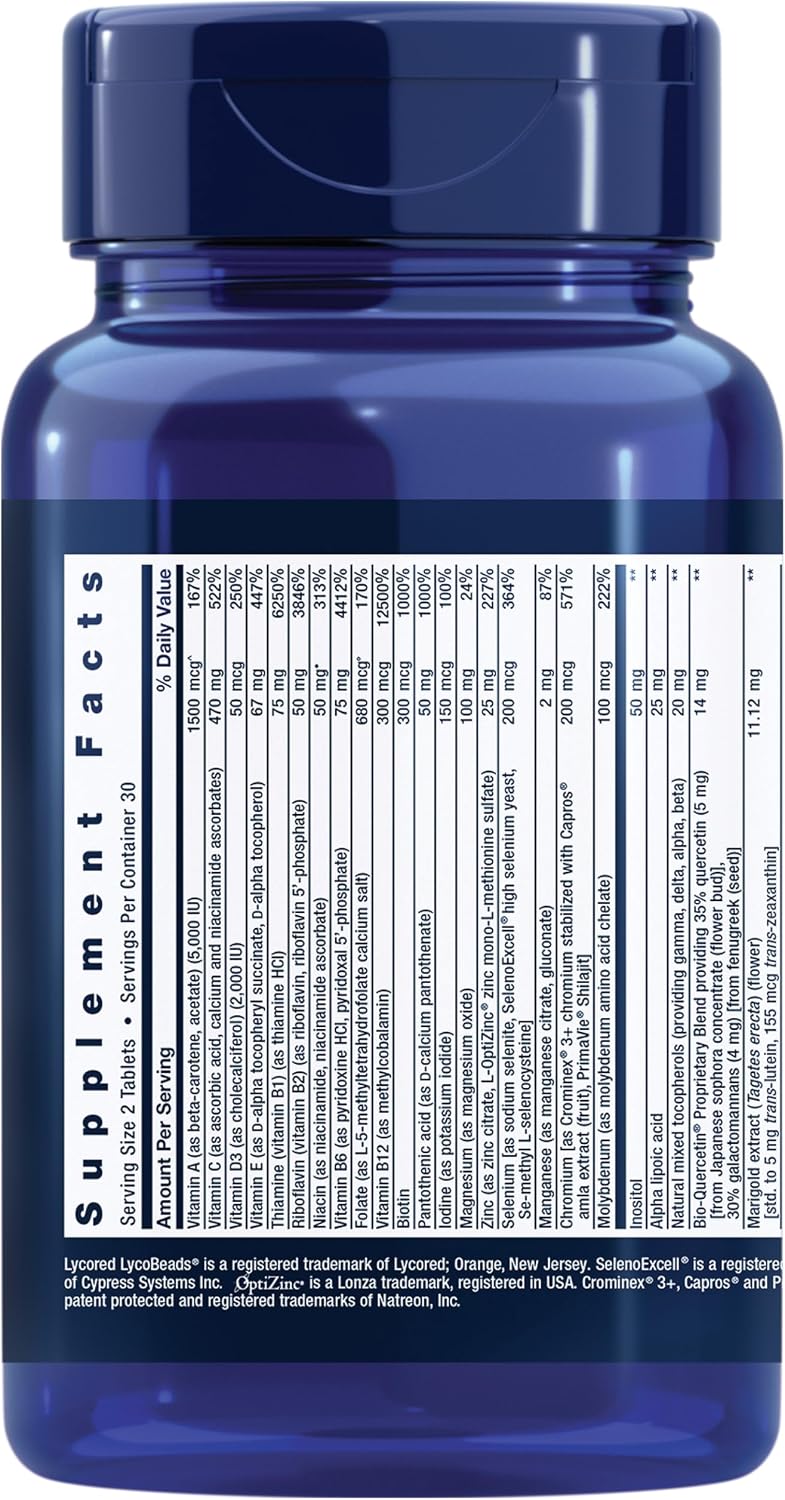 Life Extension Two-Per-Day Multivitamin - 60 Tablets - görsel 2