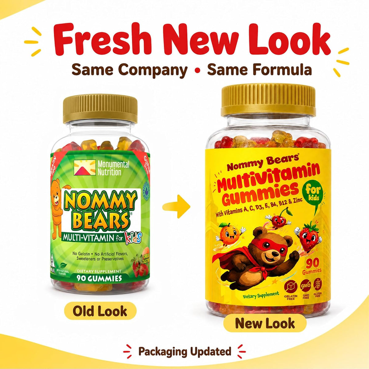 NOMMY BEARS Children's Multivitamin Gummies – 11 Essential Nutrients, Gelatine-Free, Vegan, Natural Flavours - görsel 9