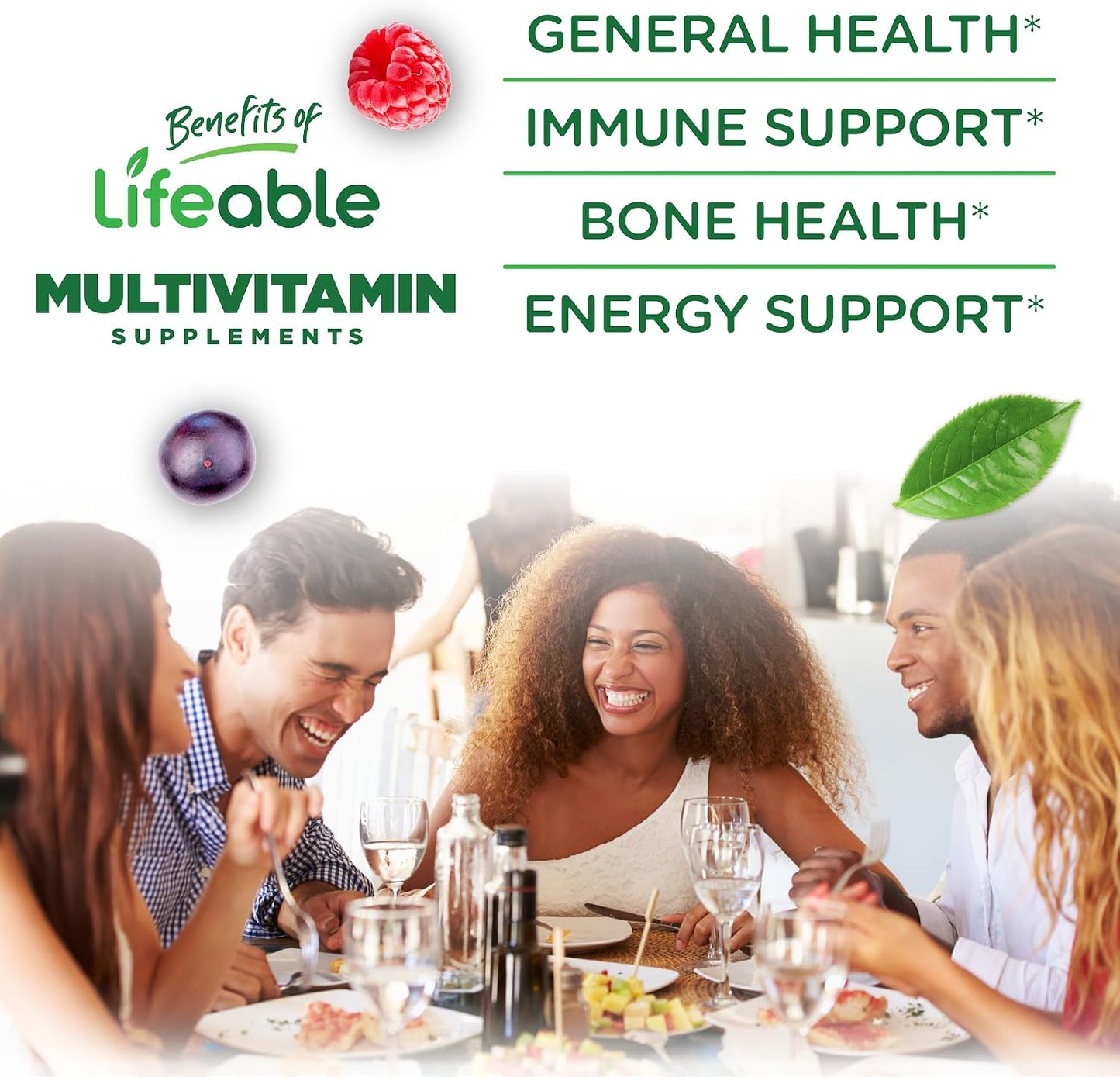Lifeable Sugar-Free Multivitamin Gummies with Iron - 90 Gummies - görsel 3