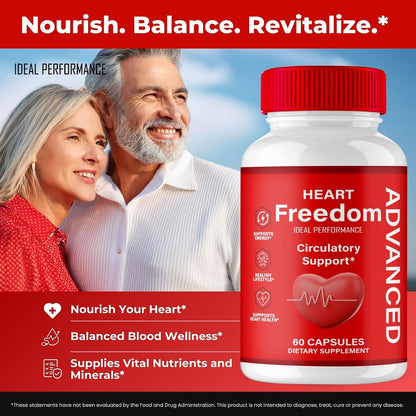 Heart Freedom Capsules - Official HeartFreedom Pills | Energy & Health Maximum Strength (5 Pack)