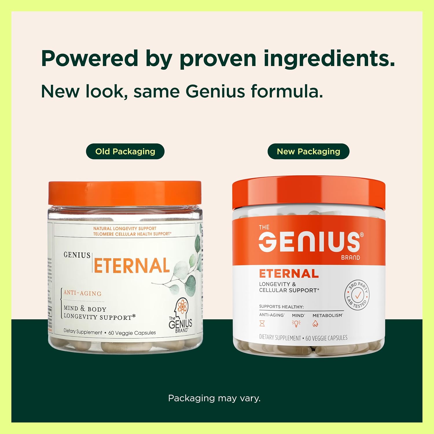 The Genius Brand Genius Eternal - Cellular Repair Supplement for Daily Clarity - 60 Veggie Capsules - görsel 4