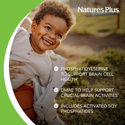NaturesPlus Pedi-Active - 120 Chewable Tablets - Mixed Berry Flavour - Children's Brain & Focus Supplement