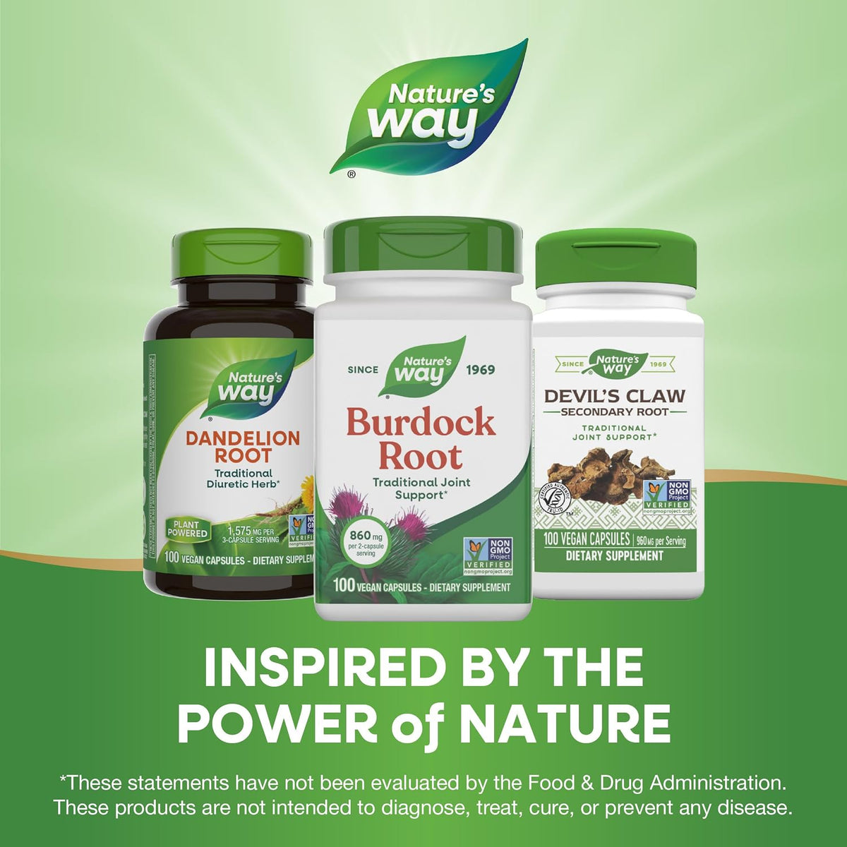 Nature's Way Burdock Root, Traditionally Used for Joint Health, 100 Vegan Capsules (Packaging May Vary) - görsel 7